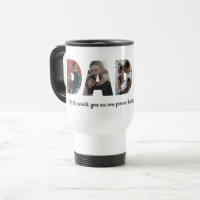 Modern DADDY 5 Photo Collage Quote Father's Day