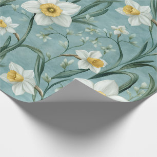 Modern Daffodil Painting Wrapping Paper Roll