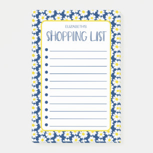 Modern Daisies Shopping List Post-it Notes