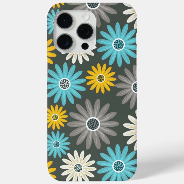Modern Daisy Floral Girly Pattern Case-Mate iPhone Case (Back)