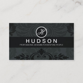 Modern Damask Company Business Card 01 - Stylish