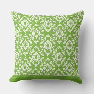 Modern Damask Pattern Pillow Green 2 - CH9