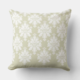 Modern Damask Pattern Pillow Tan 3 - CH9