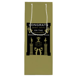 Modern Dance Congratulations Wine Gift Bag