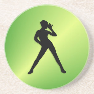 Modern Dance Green Coaster