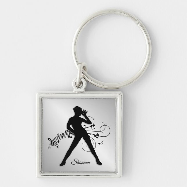 Modern Dance Personal Key Ring (Front)