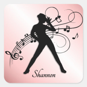 Modern Dance Square Sticker