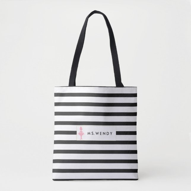 Modern Dance Teacher Personalised Tote Bag (Front)