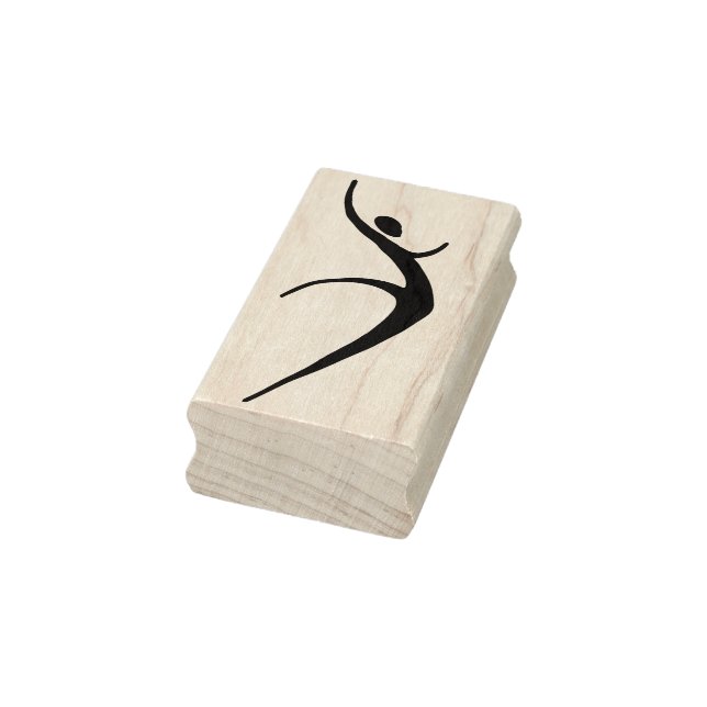 Modern Dance Woman Rubber Art Stamp (Stamp)