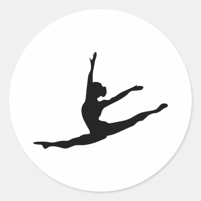 Modern Dancer Classic Round Sticker (Front)