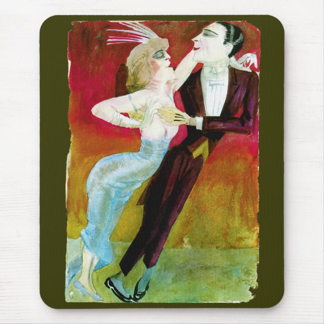 Modern Dancing Couple by Otto Dix Mouse Mat (Front)