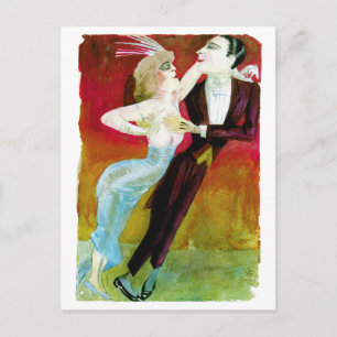 Modern Dancing Couple by Otto Dix Postcard