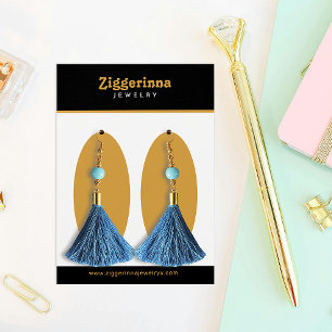 Modern Dangle Earrings Jewellery Display Card