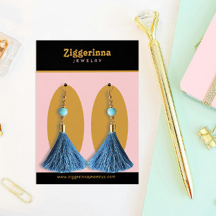 Modern Dangle Earrings Jewellery Display Card