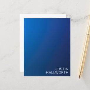 Modern Dark Blue Gradient & Minimal Editable Text