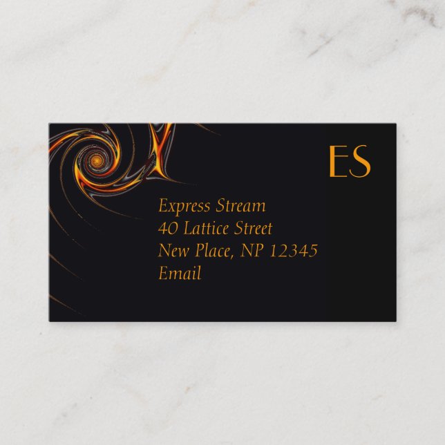 Modern Dark Business Card (Front)