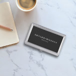 Modern dark business card holder<br><div class="desc">Modern dark luxury Business Card Case</div>