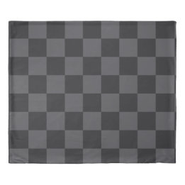 Modern Dark Croatian Black Grey Chequered Pattern