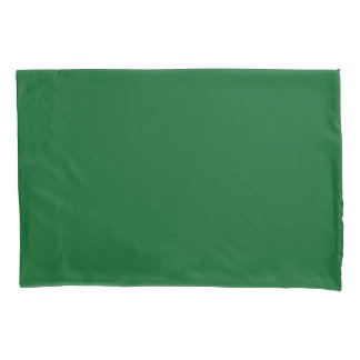 Modern Dark Forest Green Solid Colour Pillowcase