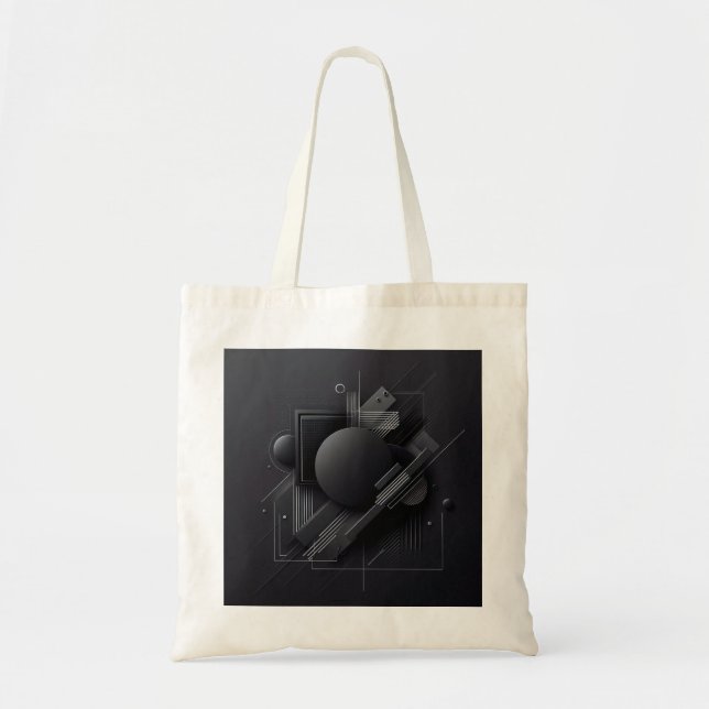 Modern Dark Graphic design Tote Bag (Front)