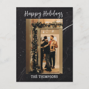 modern dark green elegant Christmas cards