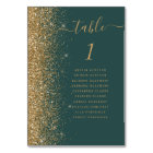 Modern Dark Green Gold Glitter Wedding