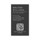 Modern dark grey minimalist custom photo QR code