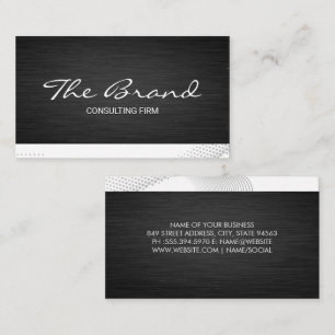Modern Dark Metallic   Modern Background Business Card