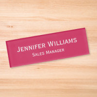 Modern Dark Pink Professional Executive Magnetic