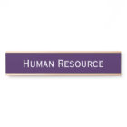 Modern Dark Purple Office Room Department Name