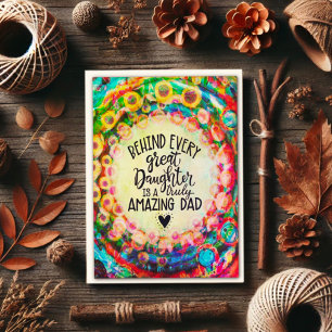 Modern Daughter Dad Inspirivity Card
