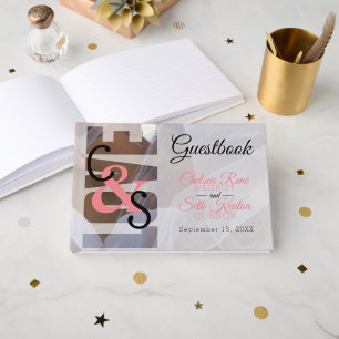 Modern Day Love - Coral Wedding Guestbook