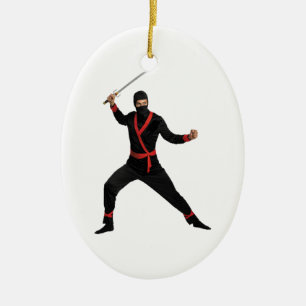 MODERN DAY NINJA CERAMIC TREE DECORATION