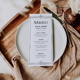 Modern Deco   Classic Black and White Menu
