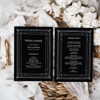Modern Deco | Elegant Onyx Black and White Wedding