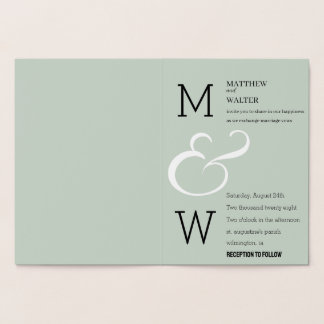 Modern Deco Elegant Romance Wedding Invitation