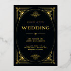 Modern Deco | Elegant Wedding Black and Gold