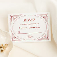 Modern Deco | Light Silver White with Red Wedding