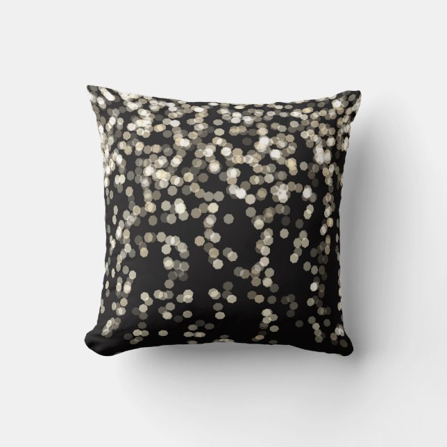 Modern Decorative Crystal Snowflake Cushion (Front)