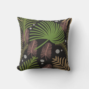 Modern Decorative Foliage Floral Pattern Cushion