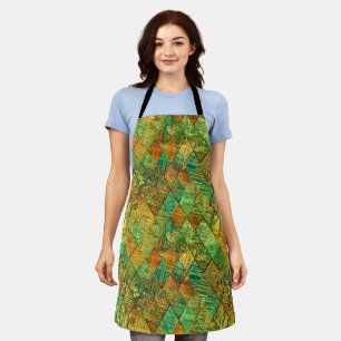 Modern Decorative Geometric Stained Glass Apron