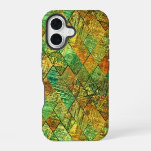 Modern Decorative Geometric Stained Glass iPhone 16 Case