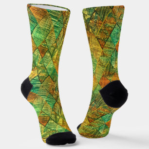 Modern Decorative Geometric Stained Glass Socks