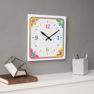 Modern Decorative Timepiece for Home & Office Square Wall Clock