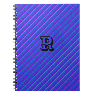 MODERN DEEP BLUE CUTE Spiral Photo Notebook