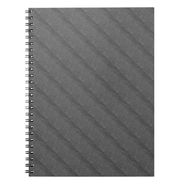MODERN DEEP GRAY CUTE Spiral Photo Notebook (Front)