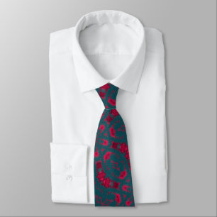 MODERN  -DEEPBLUE- RED -CUTE Neck Tie
