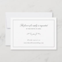 Modern Delicate Wedding Respond Website URL