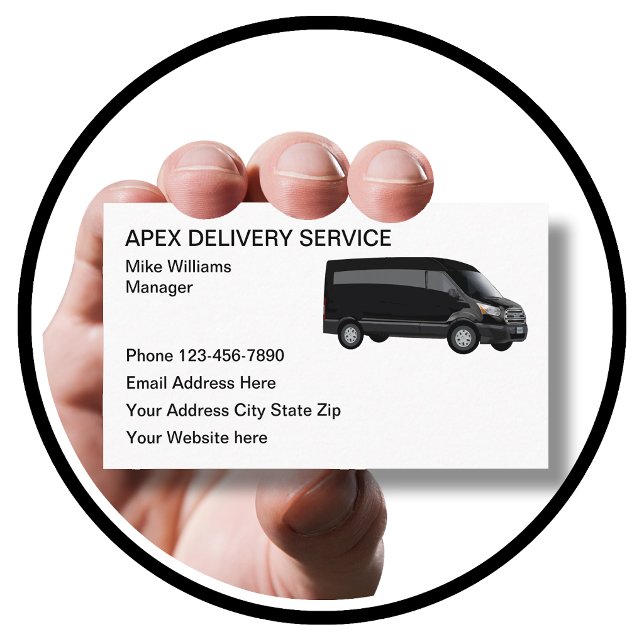 Modern Delivery Driver Service Business Cards (Creator Uploaded)