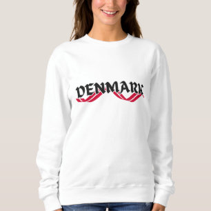 Modern denmark scandinavia Flag Country Souvenir Sweatshirt